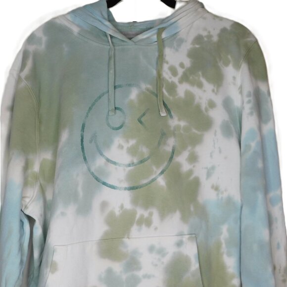 Outerknown Happy Tie-Dye Hoodie | Smiley Face | Sweatshirt | EUC | Large - Picture 2 of 12